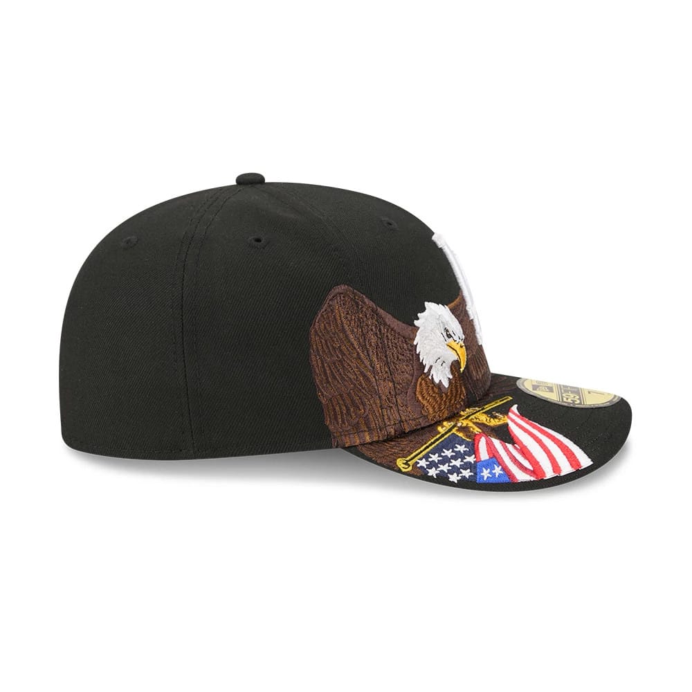 LA Dodgers MLB Eagle Black 59FIFTY Fitted Cap-klyvox