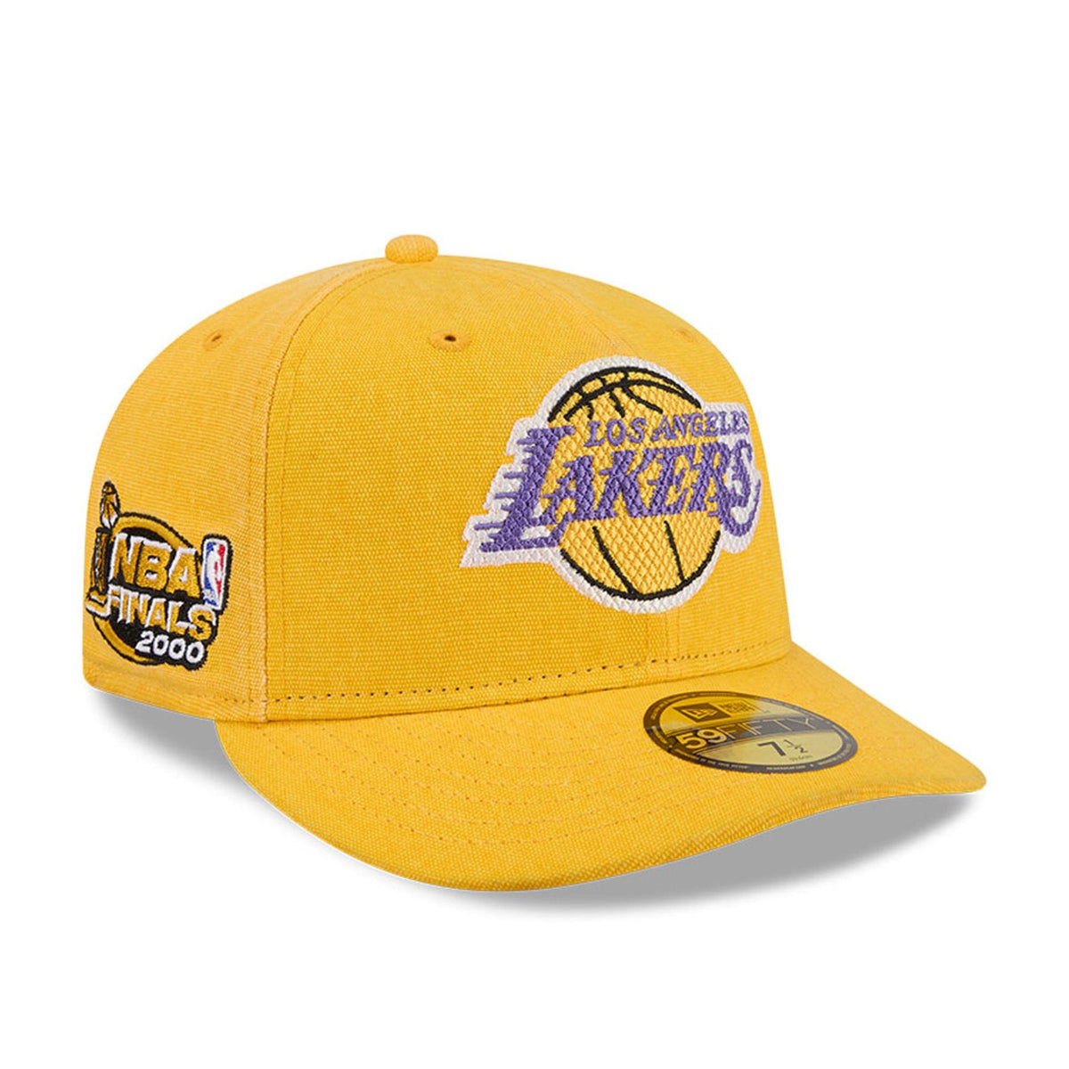 LA Lakers NBA Hardwood Classic Yellow 59FIFTY Fitted Cap-klyvox