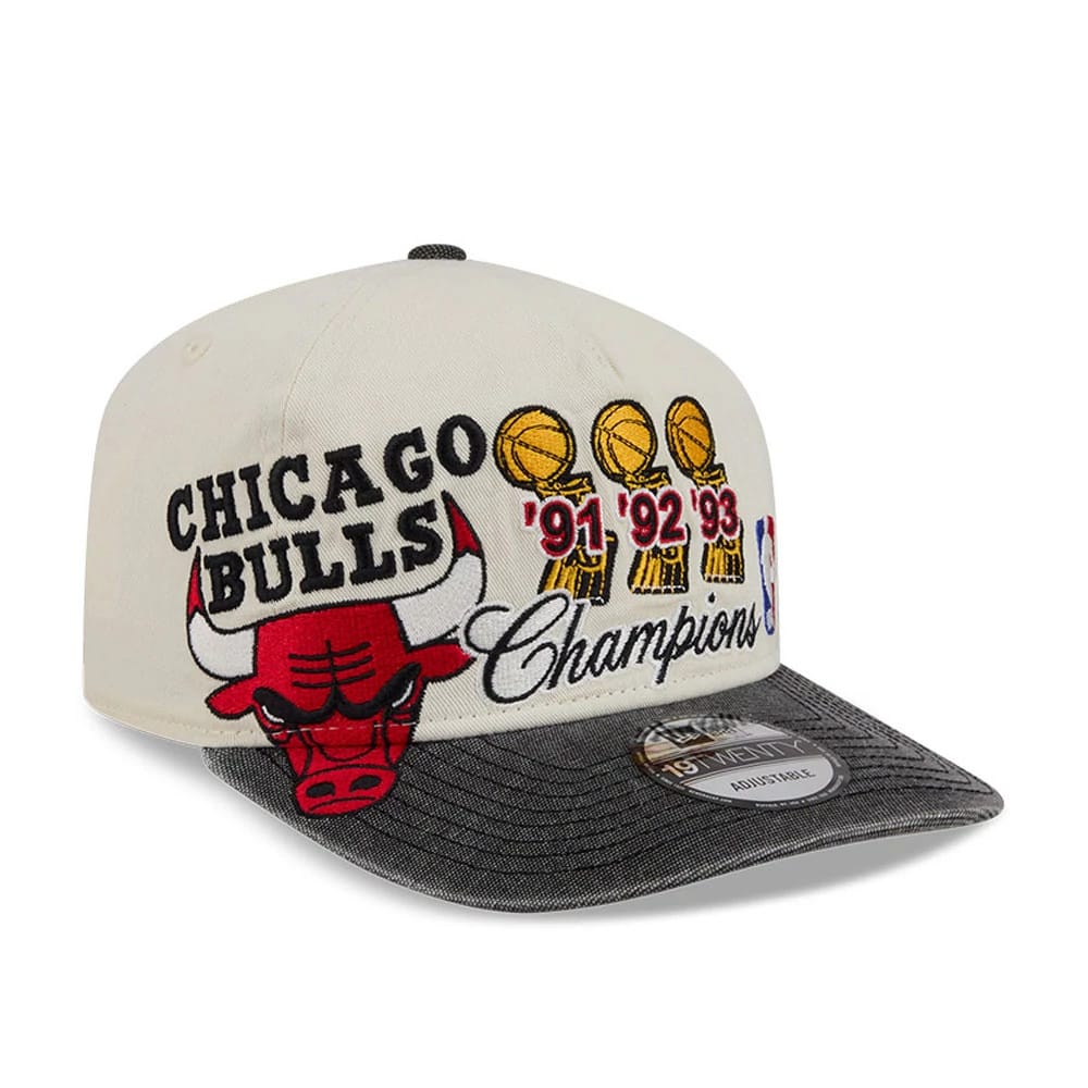 Chicago Bulls NBA Hardwood Classic Cream 19TWENTY Adjustable Cap-klyvox