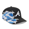 Atlanta Braves MLB Vissurf Black 9FIFTY Snapback Adjustable Cap-klyvox