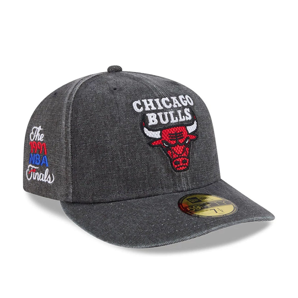 Bulls NBA Hardwood Classic Black 59FIFTY Fitted Cap-klyvox
