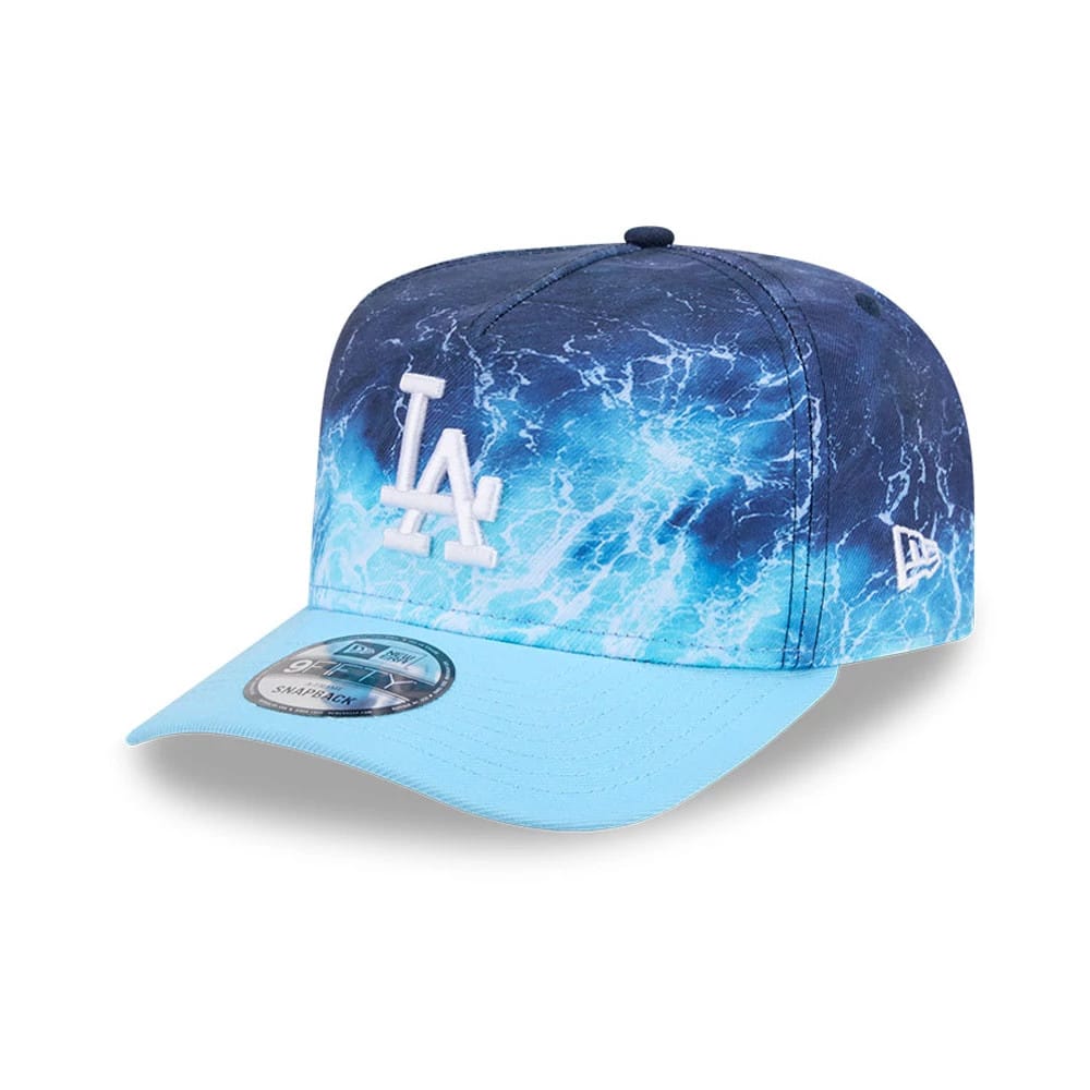 LA Dodgers MLB Deep Water Blue 9FIFTY A-Frame Snapback Adjustable Cap-klyvox
