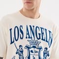 LA Dodgers MLB Life Graphic Light Beige T-Shirt-klyvox