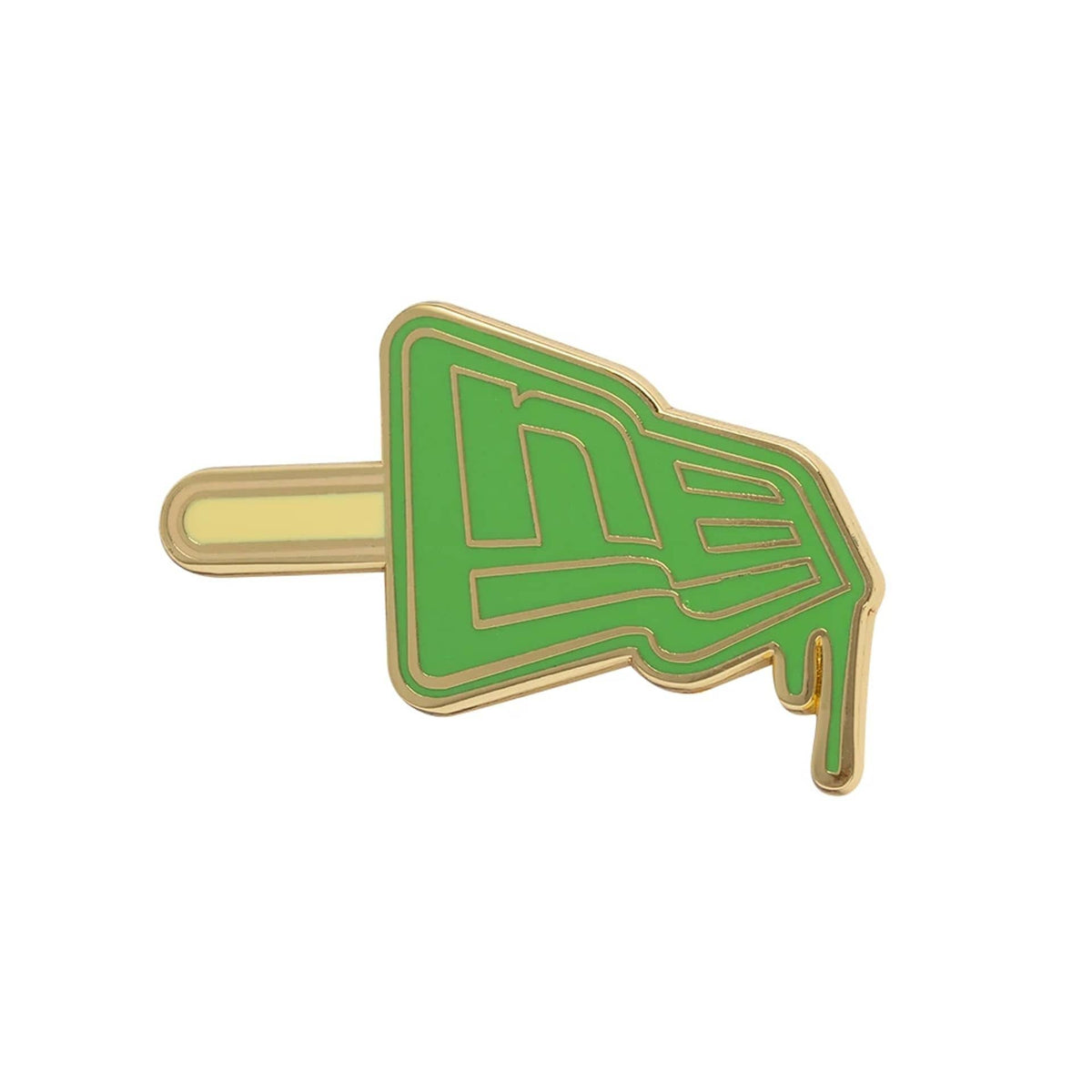 New Era Lolly Open Green Pin Badge-klyvox