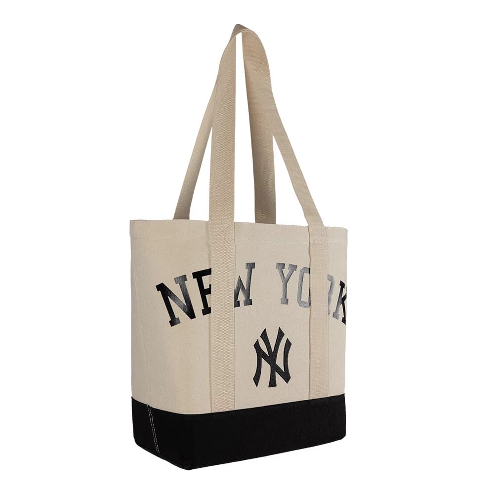 New York Yankees MLB Light Beige Tote Bag-klyvox