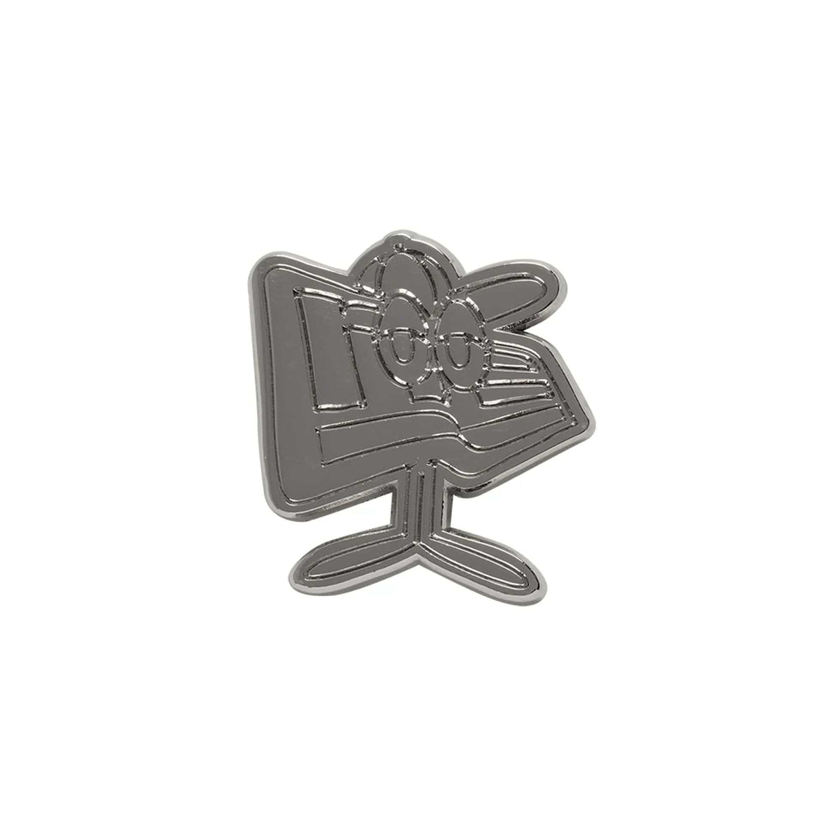 New Era Flag Character Silver Pin Badge-klyvox