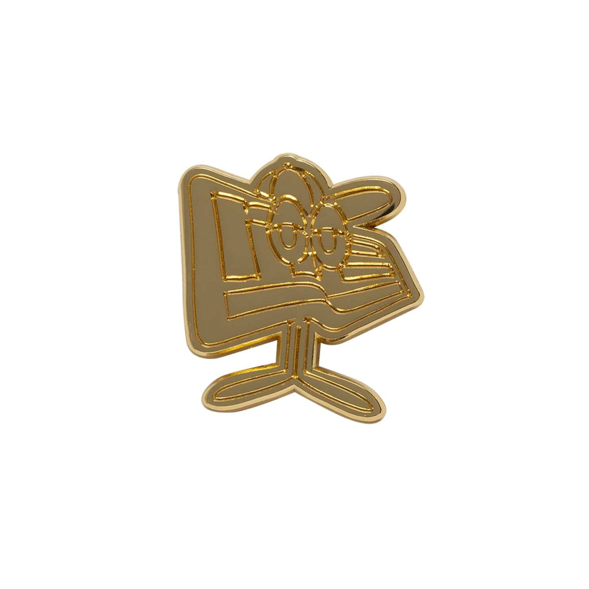 New Era Flag Character Gold Pin Badge-klyvox