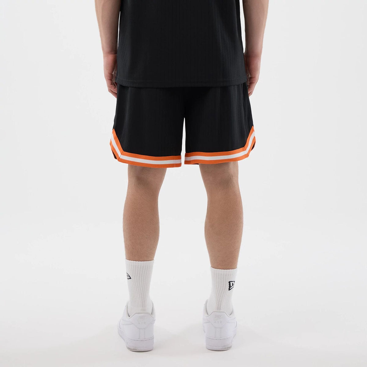 New York Mets MLB Arch Black Oversized Shorts-klyvox