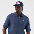 New Era Denim Blue Short Sleeve Shirt-klyvox