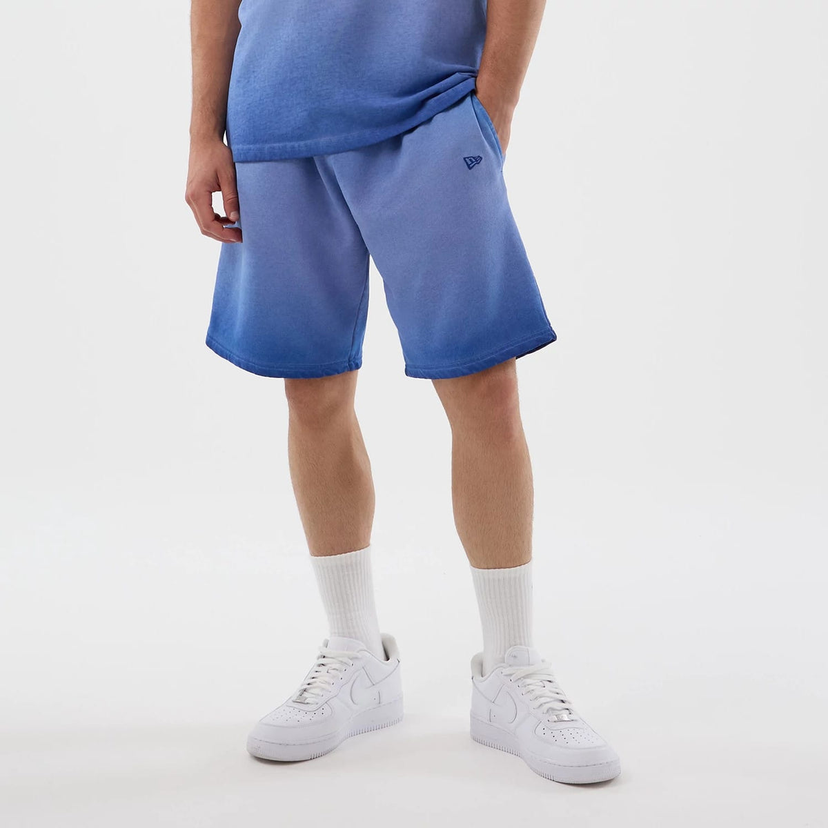 LA Dodgers MLB Washed Logo Pastel Blue Shorts-klyvox