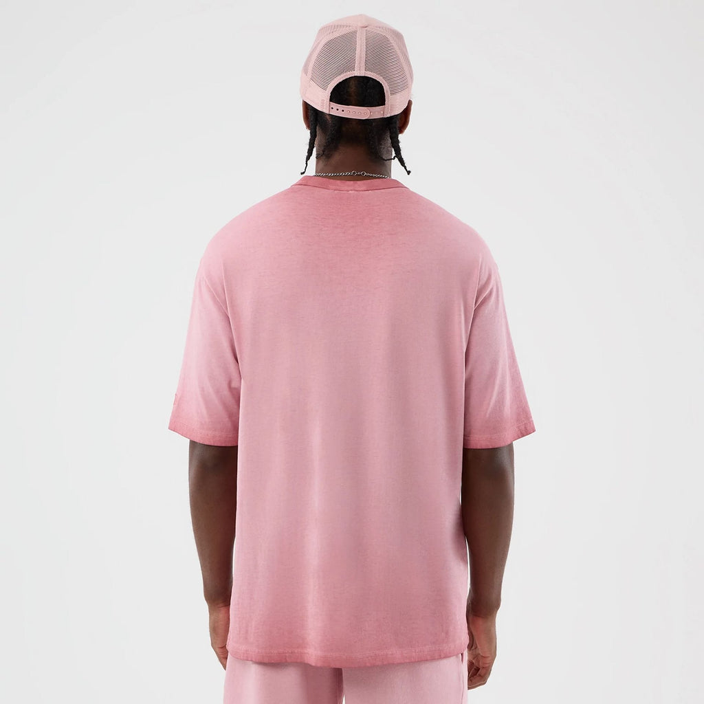 New York Yankees MLB Washed Logo Pastel Pink T-Shirt-klyvox