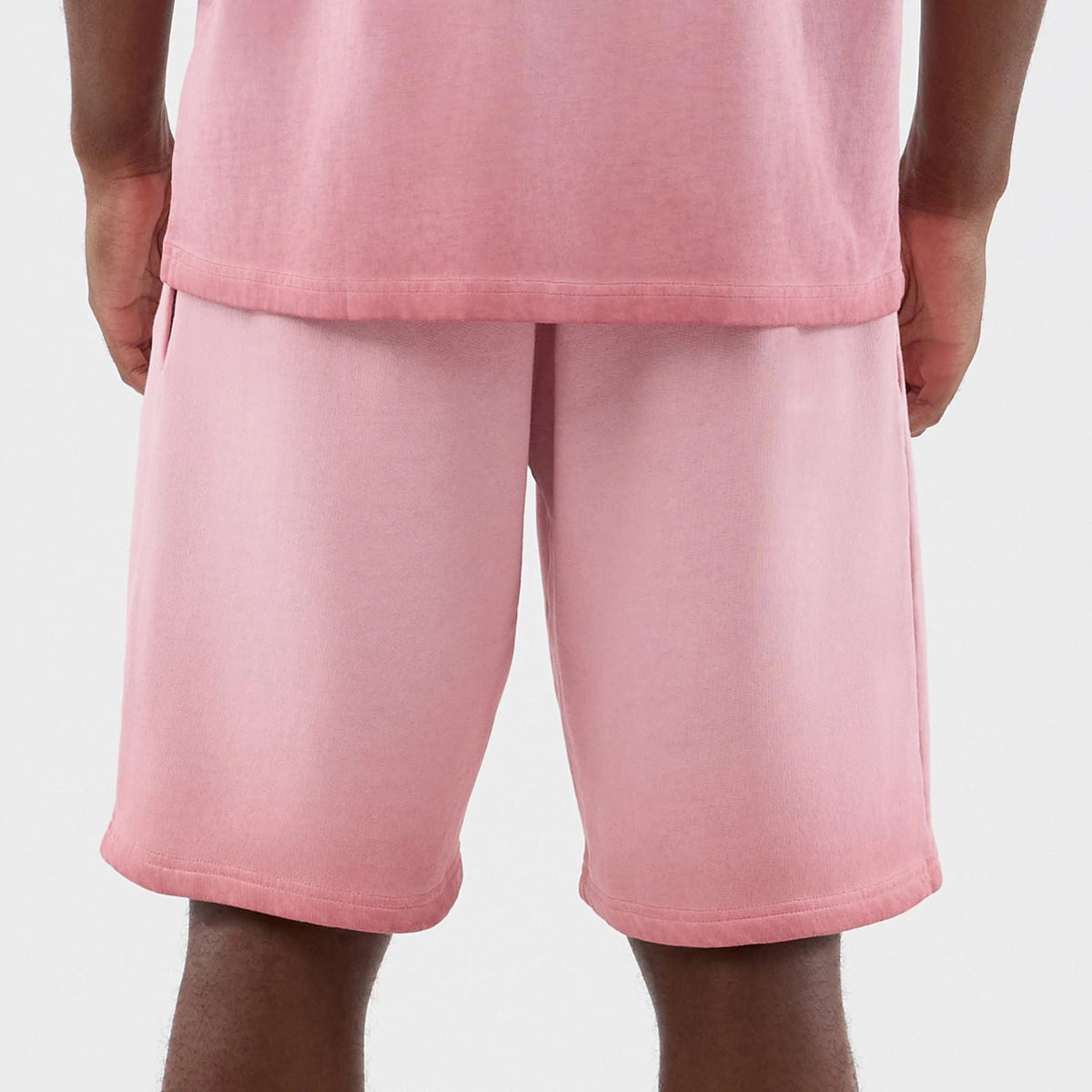 New York Yankees MLB Washed Logo Pastel Pink Shorts-klyvox