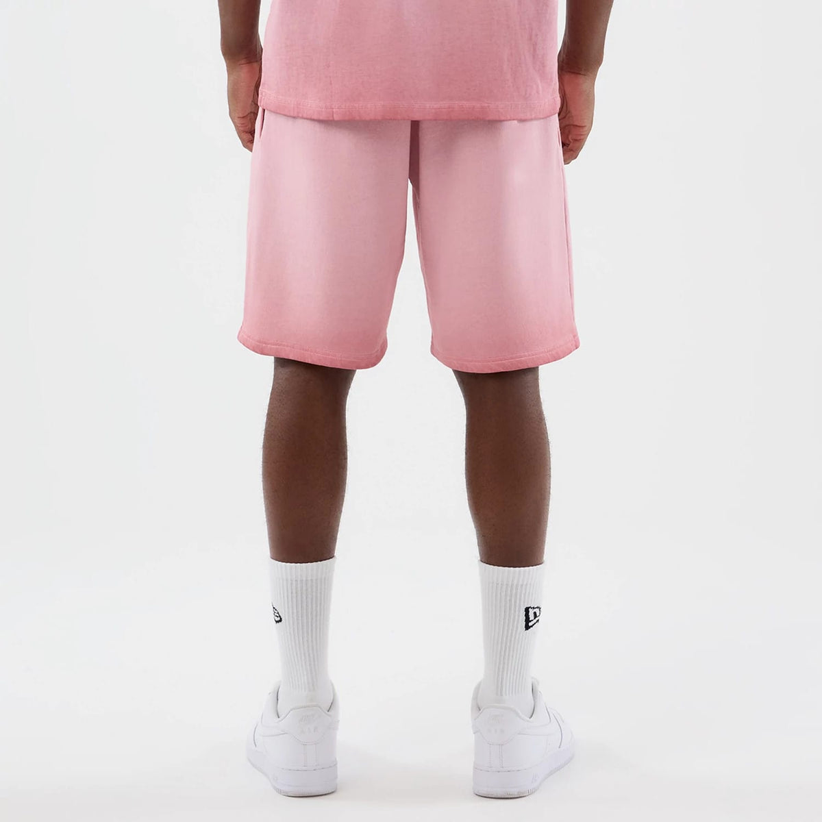 New York Yankees MLB Washed Logo Pastel Pink Shorts-klyvox