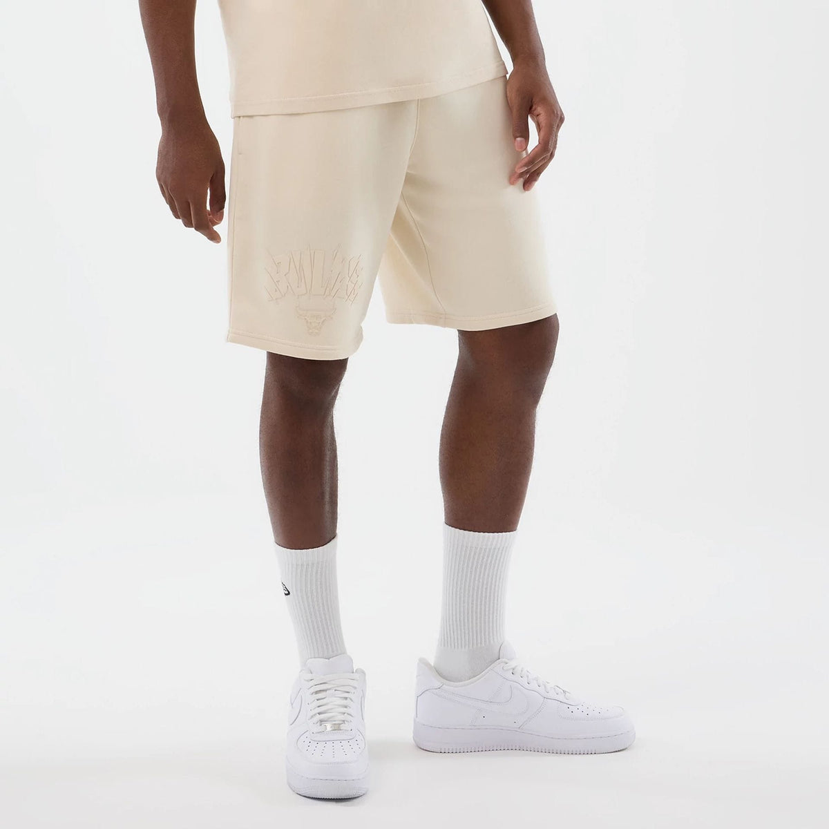 Chicago Bulls NBA Core Plus Light Beige Shorts-klyvox