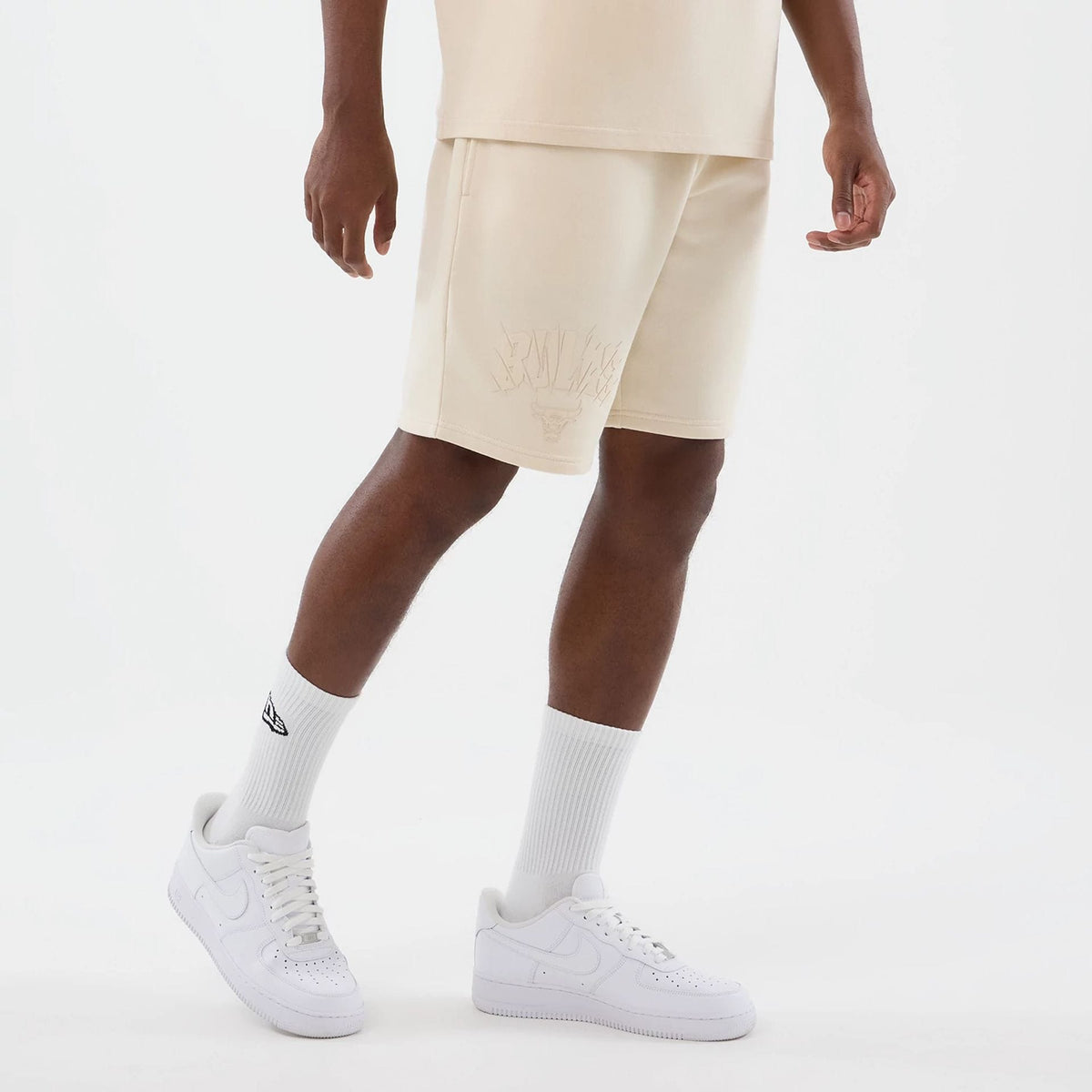 Chicago Bulls NBA Core Plus Light Beige Shorts-klyvox