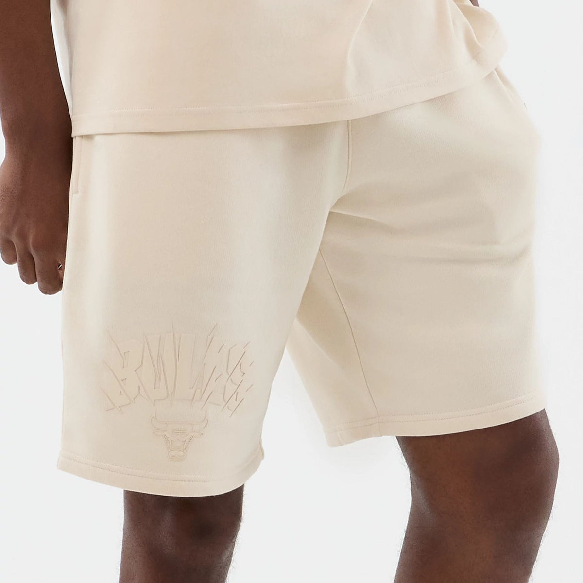 Chicago Bulls NBA Core Plus Light Beige Shorts-klyvox