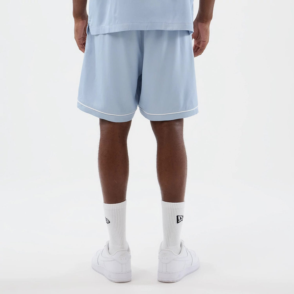 New York Yankees MLB Woven Pastel Blue Shorts-klyvox