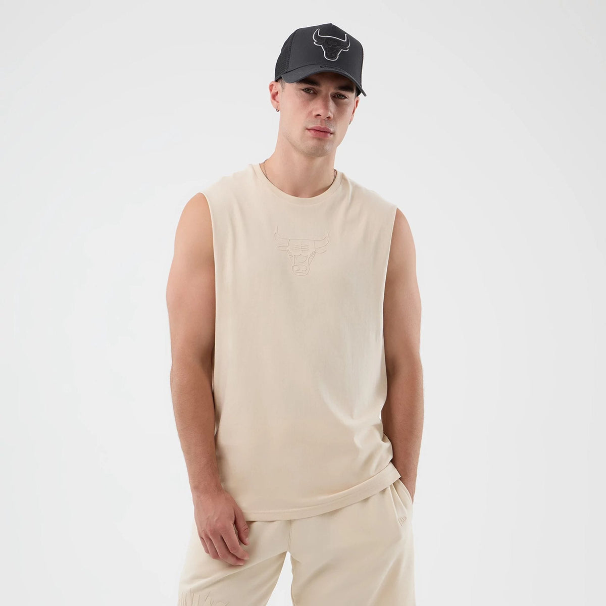Chicago Bulls NBA Core Plus Light Beige Vest-klyvox