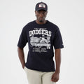 LA Dodgers MLB Slub Navy Oversized T-Shirt-klyvox
