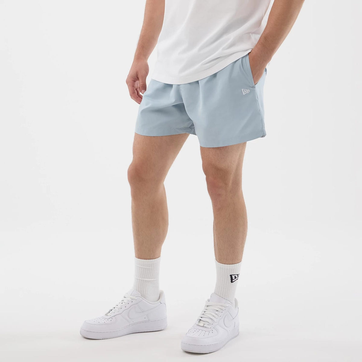 New Era Pastel Blue Swimming Shorts-klyvox