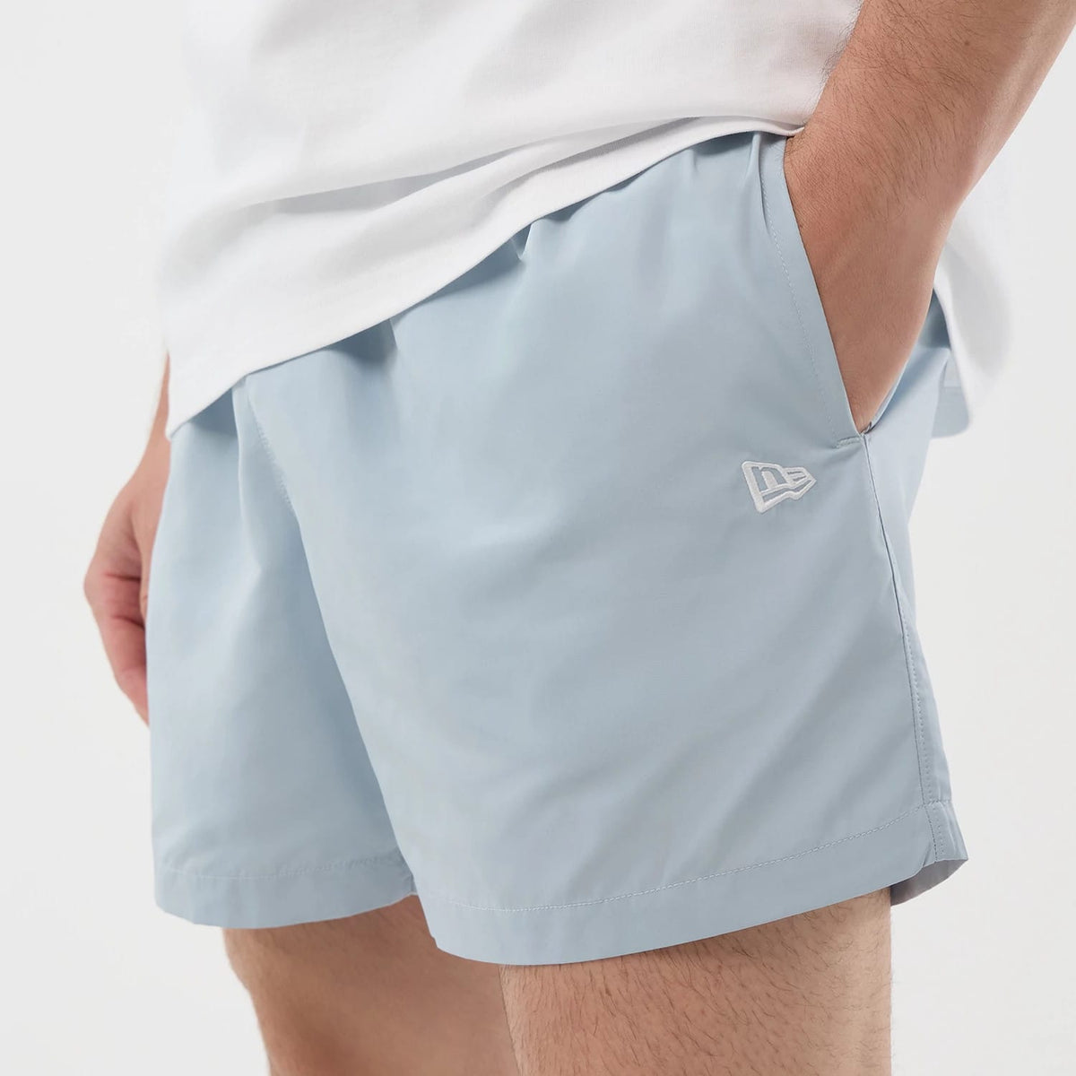 New Era Pastel Blue Swimming Shorts-klyvox