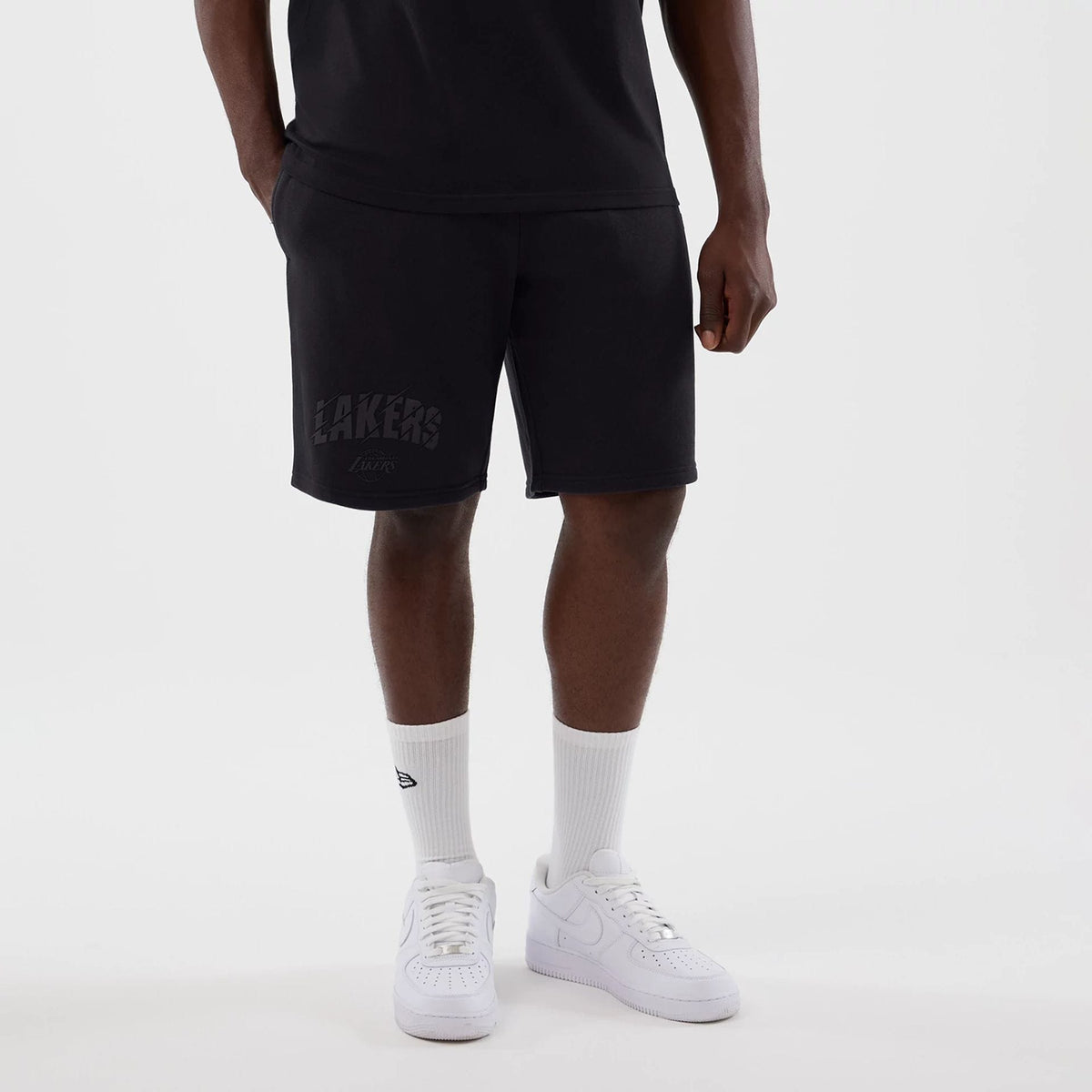 LA Lakers NBA Core Plus Navy Shorts-klyvox