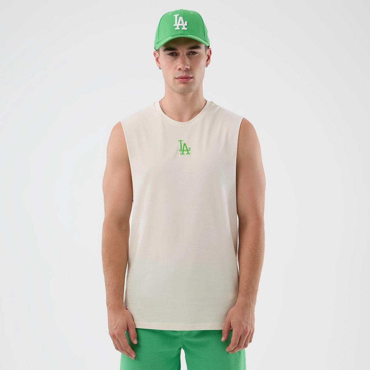 LA Dodgers MLB League Essential Open White Vest-klyvox