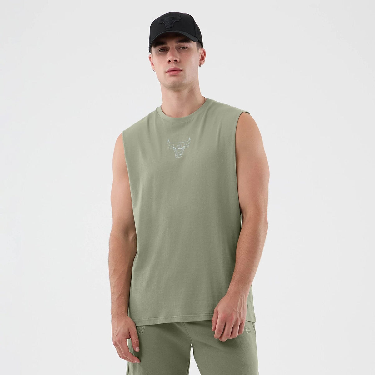 Chicago Bulls NBA League Essential Pastel Green Vest-klyvox