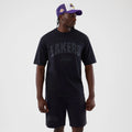 LA Lakers NBA Core Plus Navy Oversized T-Shirt-klyvox