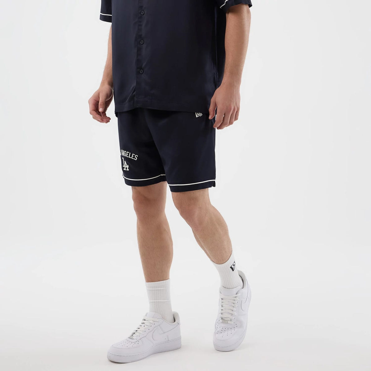 LA Dodgers MLB Woven Navy Shorts-klyvox