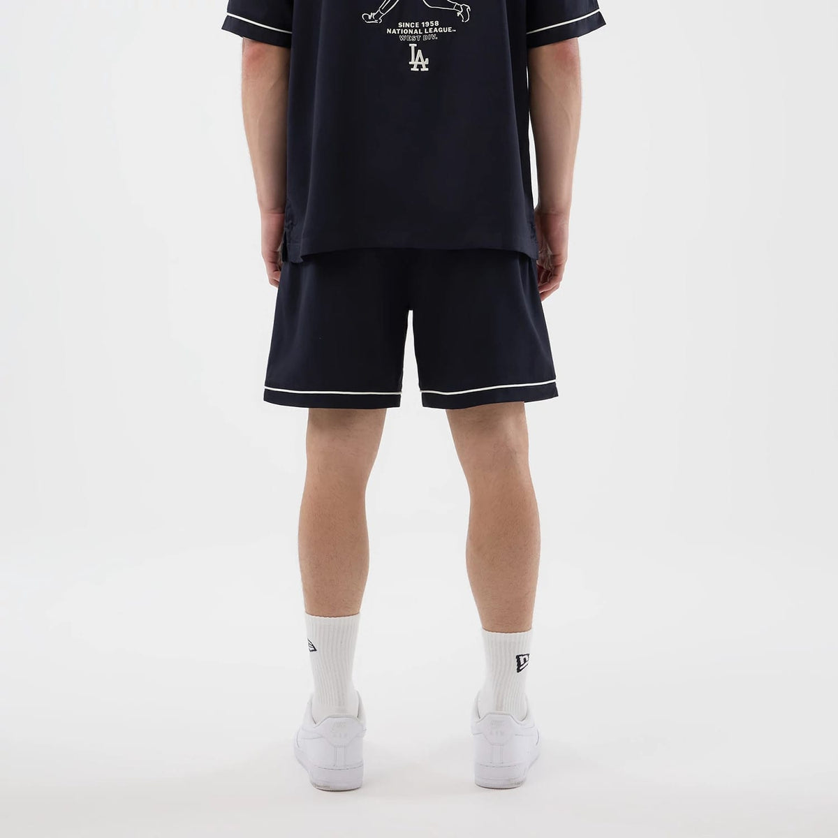 LA Dodgers MLB Woven Navy Shorts-klyvox