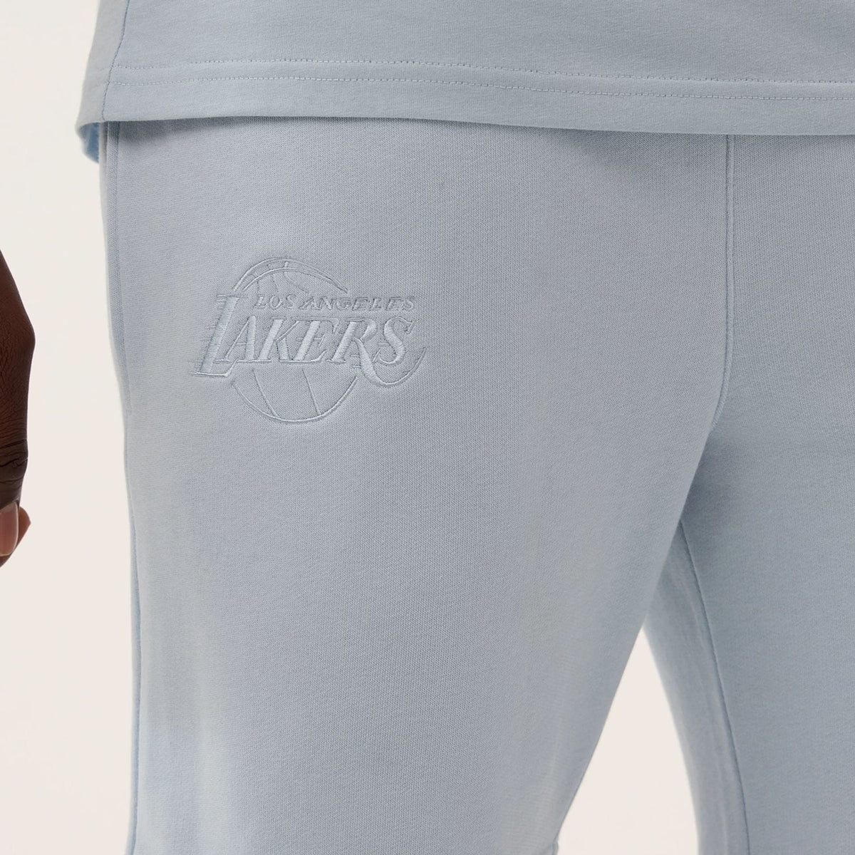 LA Lakers NBA League Essential Pastel Blue Shorts-klyvox