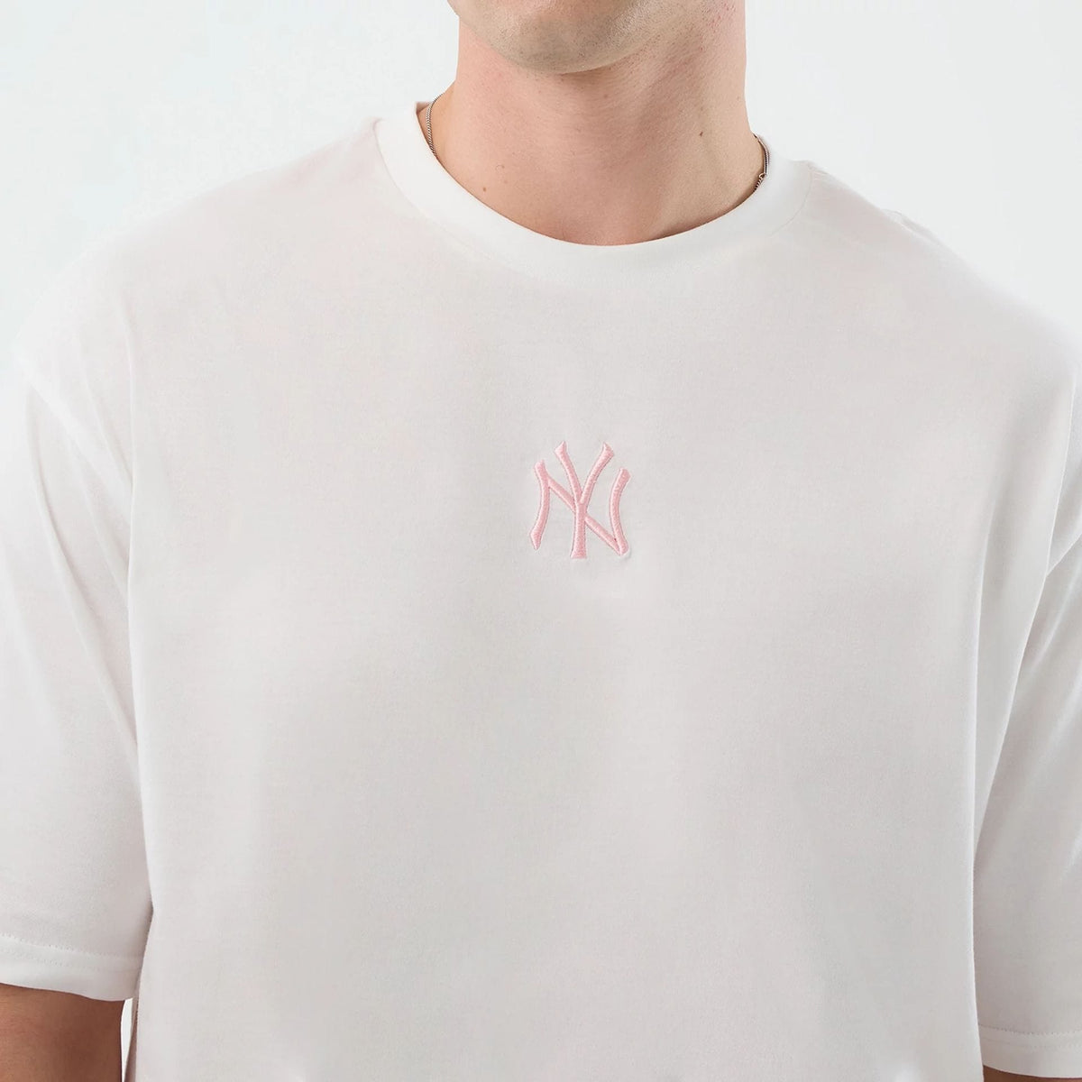 New York Yankees MLB League Essential White Oversized T-Shirt-klyvox