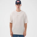 New Era Slub Open White Oversized T-Shirt-klyvox