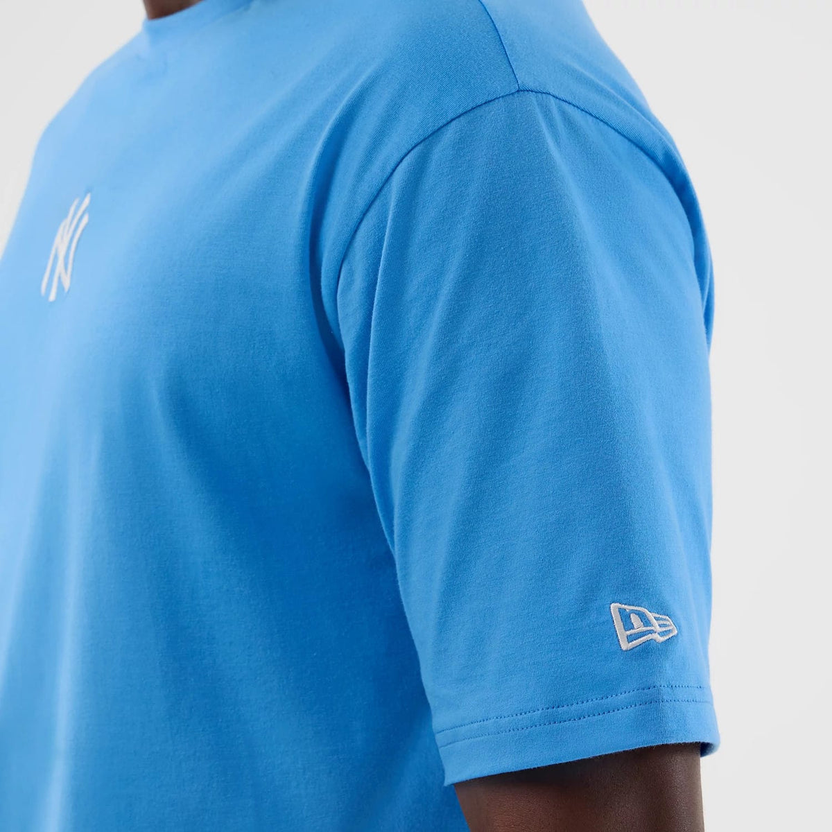 New York Yankees MLB League Essential Pastel Blue Oversized T-Shirt-klyvox