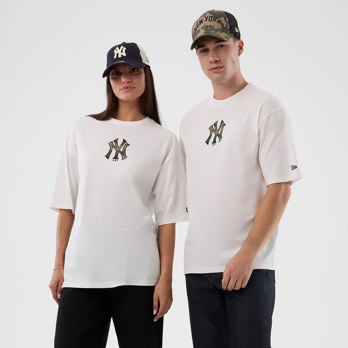 New York Yankees MLB Infill White Oversized T-Shirt-klyvox