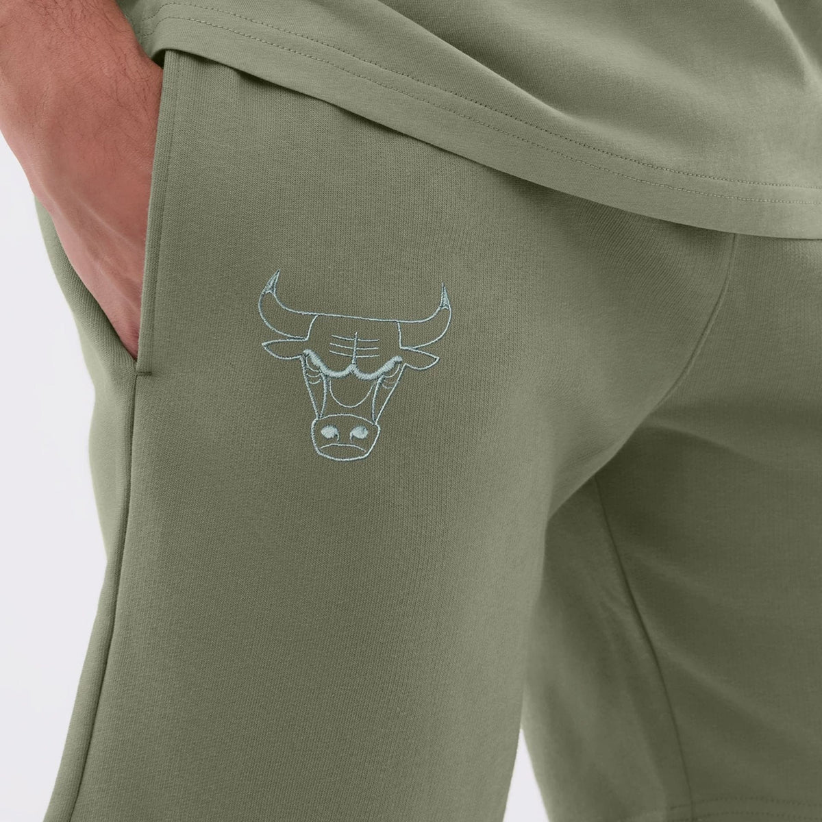 Chicago Bulls NBA League Essential Pastel Green Shorts-klyvox
