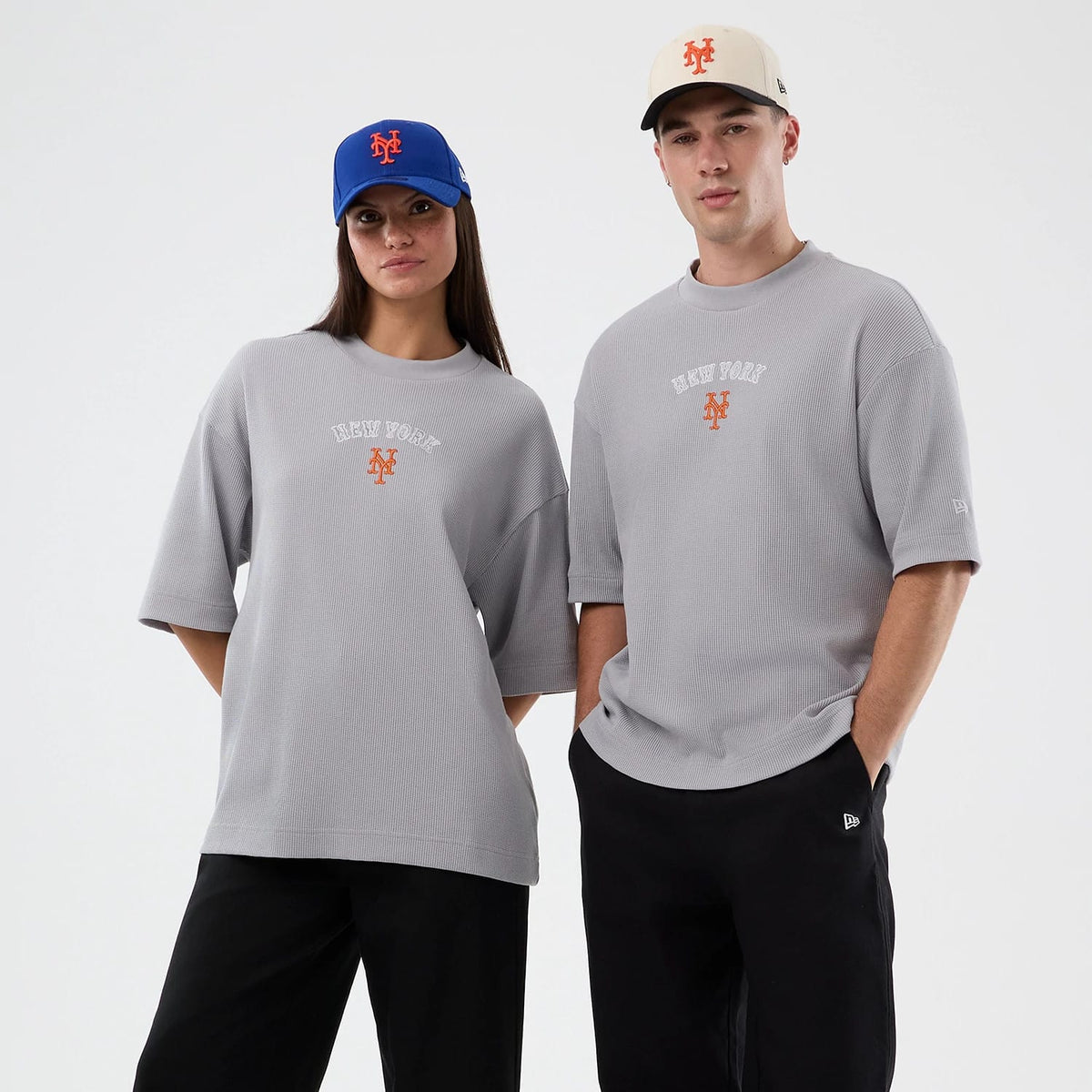 New York Mets MLB Waffle Grey T-Shirt-klyvox