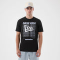 New Era Logo Graphic Black T-Shirt-klyvox
