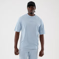 LA Lakers NBA League Essential Pastel Blue Oversized T-Shirt-klyvox