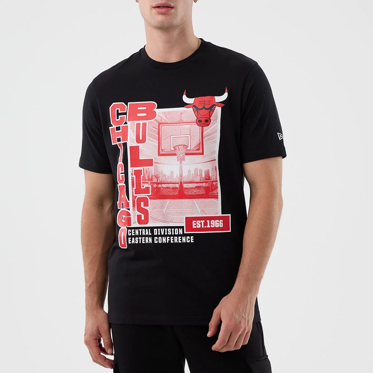 Chicago Bulls NBA Graphic Black T-Shirt-klyvox