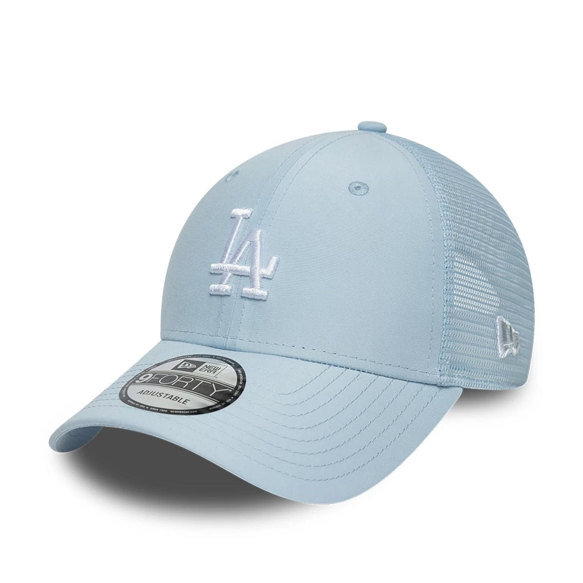 LA Dodgers MLB Homefield Pastel Blue 9FORTY Trucker Adjustable Cap-klyvox