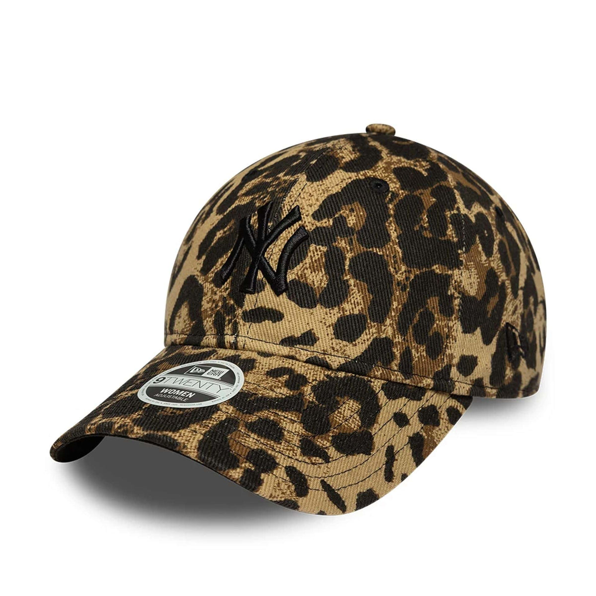 New York Yankees Womens MLB Leopard Dark Brown 9TWENTY Adjustable Cap-klyvox