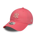 New York Yankees Womens MLB League Essential Pink 9TWENTY Adjustable Cap-klyvox