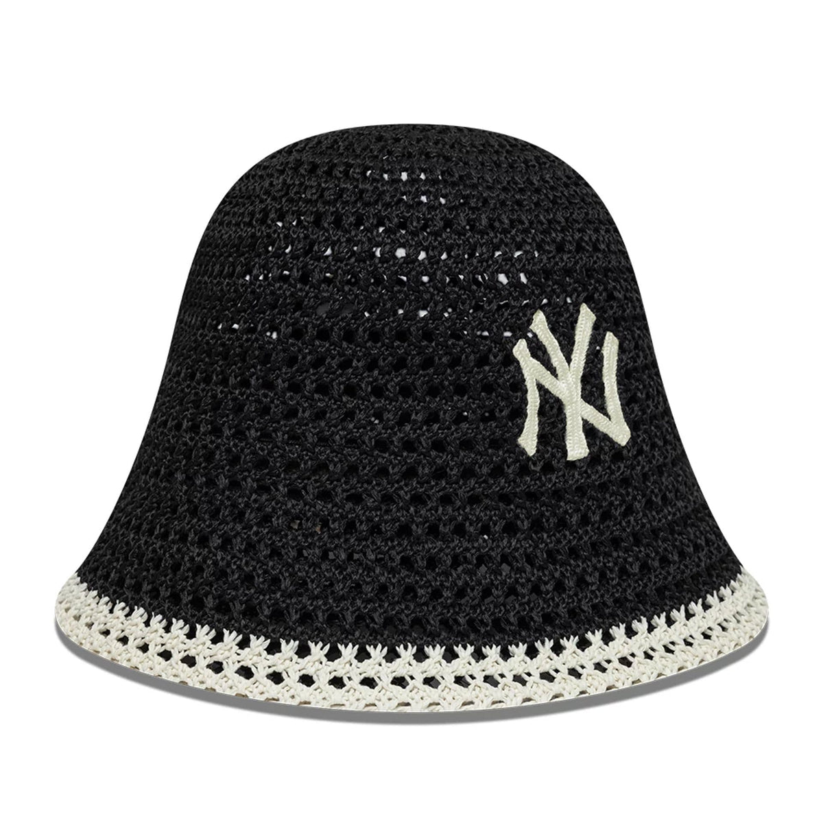 New York Yankees Womens MLB Knitted Black Explorer Bucket Hat-klyvox