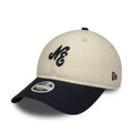 Womens New Era Linen Navy 9TWENTY Adjustable Cap-klyvox