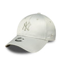 New York Yankees Womens MLB Satin Bow Back Grey 9FORTY Adjustable Cap-klyvox