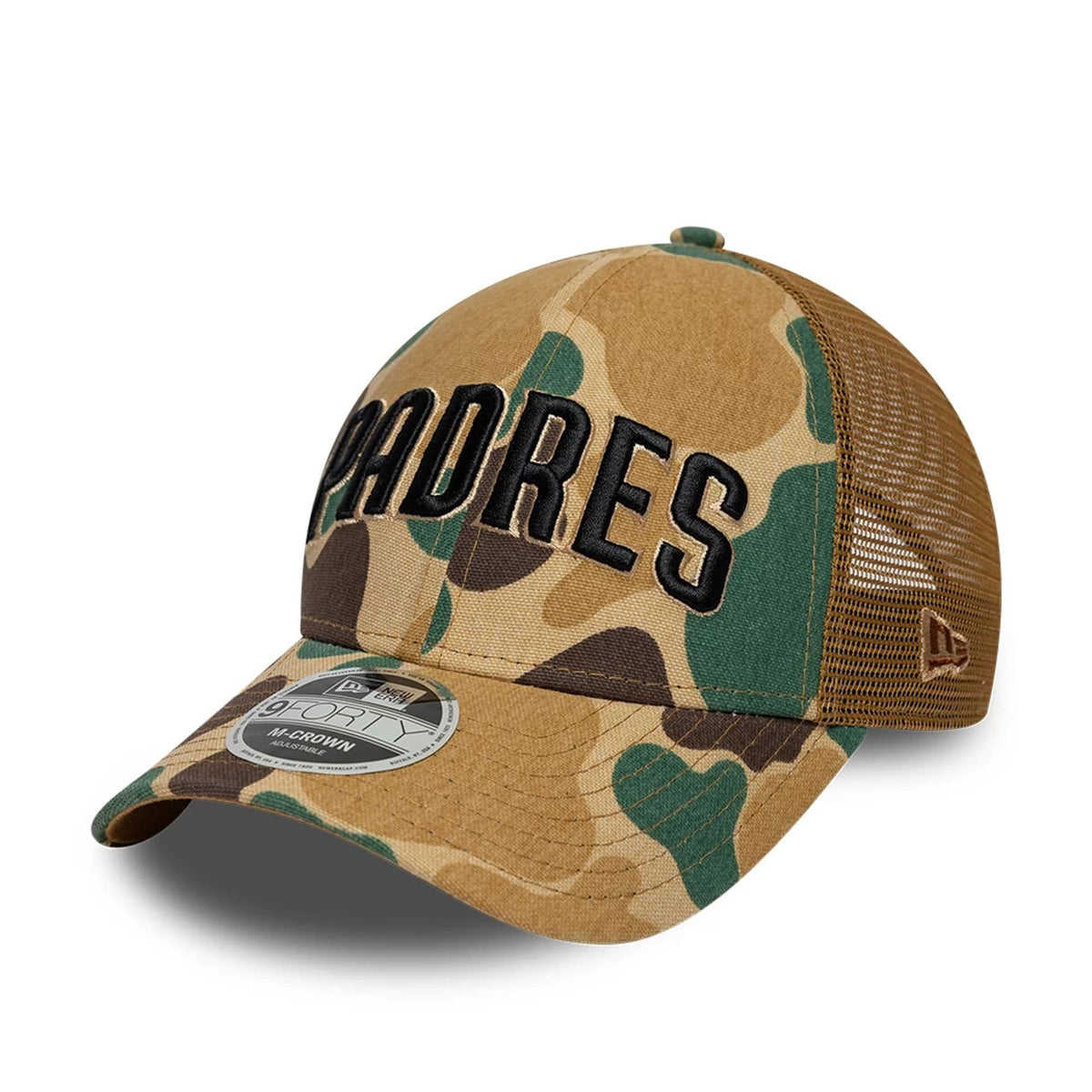 San Diego Padres MLB Wordmark Duck Camo 9FORTY M-Crown Adjustable Cap-klyvox