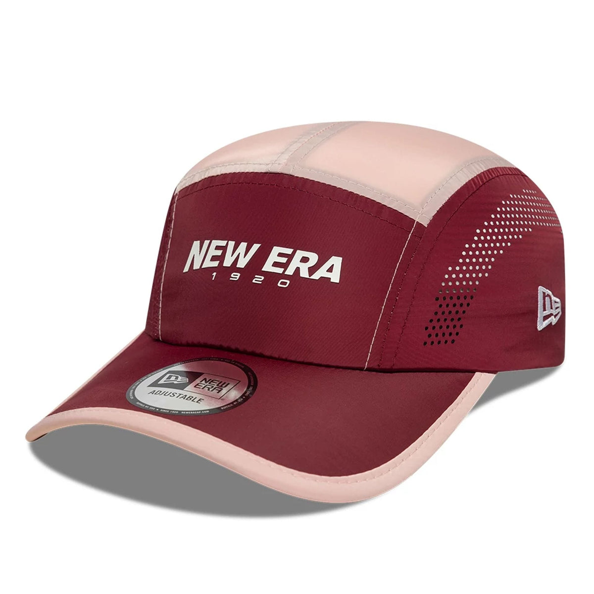 New Era Colour Block Dark Red Runner Adjustable Cap-klyvox