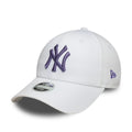 New York Yankees Womens MLB League Essential White 9FORTY Adjustable Cap-klyvox